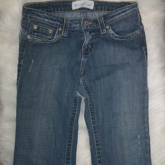 BuiYahKah 28x29 Stitch Pocket Bootcut Jeans - Picture 2 of 6